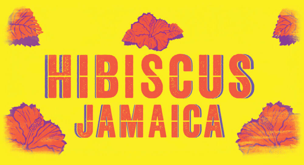 Signage with Hibiscus Jamaica Written on it.